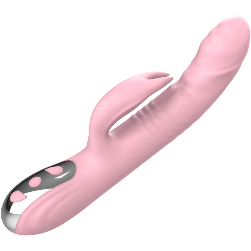 Armony - Vibrador de Coelho Totalmente Rosa Efeito de Calor