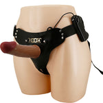 Pretty Love Starks Bragas de arnés Dildo Vibración Multivelocidad 17,5 cm Marrón Claro