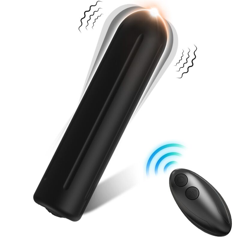 Armony - Warhead Vibrador Bala Controle Remoto Preto 2 cm X 8.8 cm