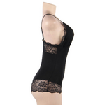 Subblime Teddy Negro Floral Detalle de Encaje L/xl