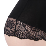 Subblime Teddy Negro Floral Detalle de Encaje L/xl