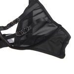 Subblime conjunto de dos piezas de sujetador transparente y tiras S/M