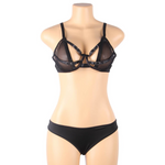 Subblime conjunto de dos piezas de sujetador transparente y tiras S/M