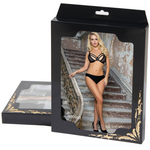 Subblime conjunto de dos piezas de sujetador transparente y tiras S/M