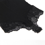 Subblime Teddy Negro Floral Detalle de Encaje S/m