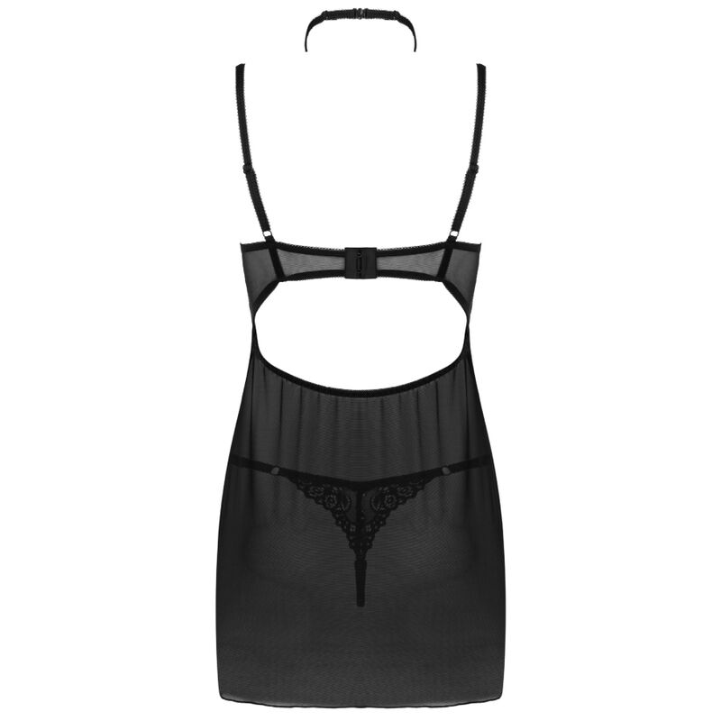 Livco Corsetti Fashion Conjunto Binella Babydoll + Tanga Preto