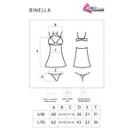 Livco Corsetti Fashion Conjunto Binella Babydoll + Tanga Preto