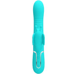 Pretty Love Vibrador Coelho Multifunções 4 Em 1 Butterfly Aqua Verde