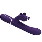 Pretty Love Vibrador Coelho Multifunções 4 Em 1 Borboleta Roxo