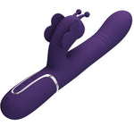 Pretty Love Vibrador Coelho Multifunções 4 Em 1 Borboleta Roxo