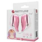 Pretty Love Leaf Pinças Vibrantes de Rosa