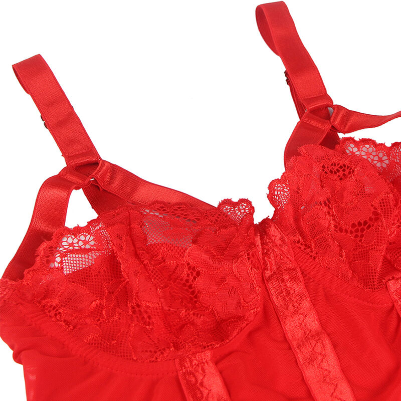Subblime Teddy Com Ala Liga Detalhe Peito Vermelho L/xl