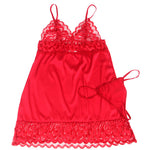 Subblime Babydoll de Cetim Com Renda Vermelha S/m