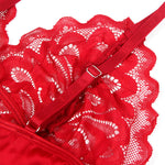 Subblime Babydoll de Cetim Com Renda Vermelha S/m