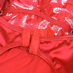 Subblime Babydoll de Cetim Com Renda Vermelha S/m
