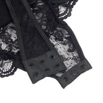 Body Teddy Subblime Con Liga Con Detalle De Encaje y Tiras Negro L/XL