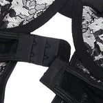 Body Teddy Subblime Con Liga Con Detalle De Encaje y Tiras Negro L/XL