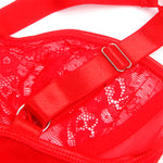 Subblime Teddy Com Liga Com Detalhe Renda e Tiras Vermelha S/m