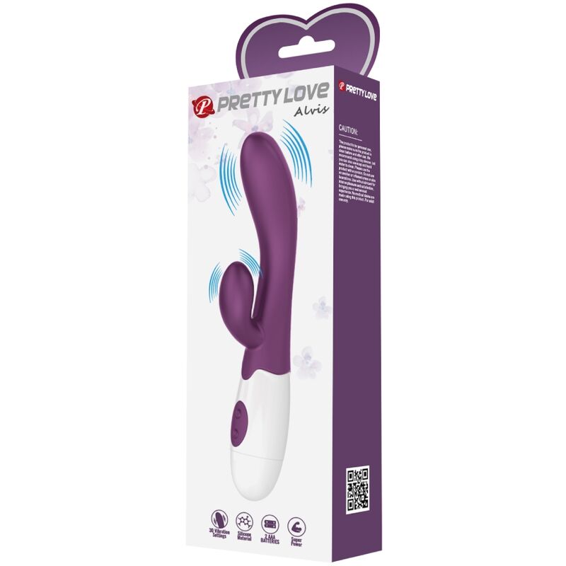 Pretty Love - Alvis Vibrador Coelho e Ponto G Roxo