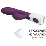 Pretty Love - Alvis Vibrador Coelho e Ponto G Roxo