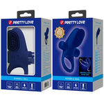 Pretty Love Palle Anel Com Vibrao Azul