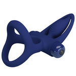 Pretty Love Mat Anel Duplo Com Vibrao e Estimulador Azul
