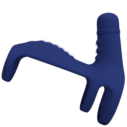 Pretty Love Anel Vibrante Elish Com Extenso Azul
