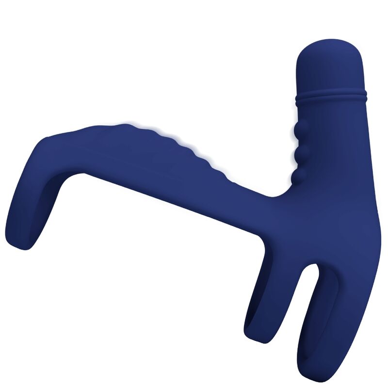 Pretty Love Anillo Vibrador Elish con Extensor Azul