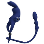 Pretty Love Ayad Anillo Vibrador Conejo Con Plug Azul