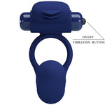 Pretty Love Ajmal Anel Vibrador Com Plug Azul