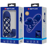 Pretty Love Giann Anel Vibrador Com Bainha de Silicone Azul