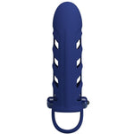 Pretty Love Altaf Anel Vibrador Com Bainha de Silicone Azul