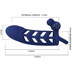 Pretty Love Altaf Anel Vibrador Com Bainha de Silicone Azul