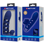 Pretty Love Altaf Anel Vibrador Com Bainha de Silicone Azul