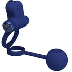 Pretty Love - Remington Anel Vibrador Duplo ComPlug Azul