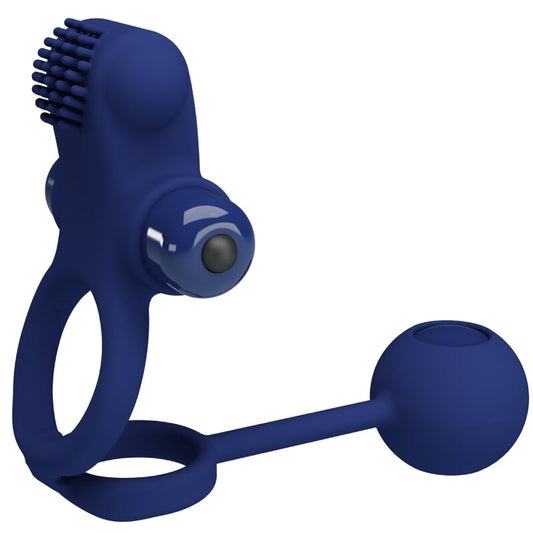 Pretty Love - Remington Anel Vibrador Duplo ComPlug Azul
