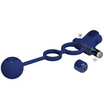 Pretty Love - Remington Anel Vibrador Duplo ComPlug Azul