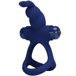 Pretty Love - Luchito Anel Vibrante Duplo Coelho Azul