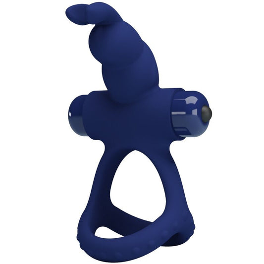 Pretty Love - Luchito Anel Vibrante Duplo Coelho Azul