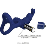 Pretty Love - Luchito Anel Vibrante Duplo Coelho Azul