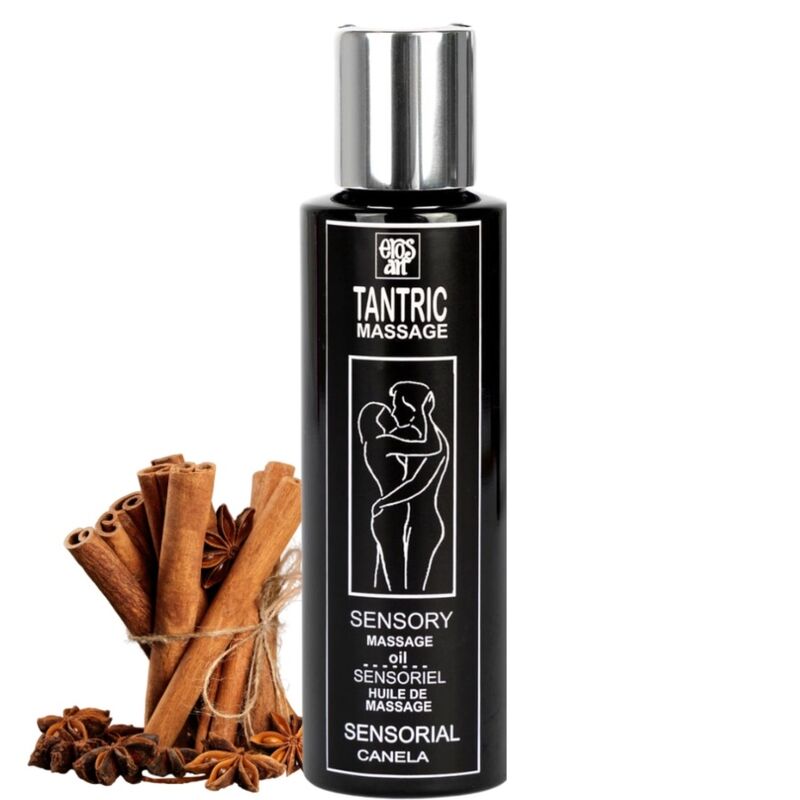 Eros-Art - Aceite de Masaje Tántrico Natural y Canela Afrodisíaco 100 ml