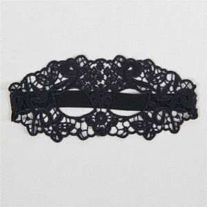 QUEEN LINGERIE - MSCARA DE RENDA PRETA