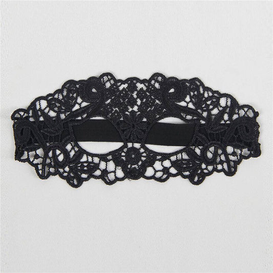 QUEEN LINGERIE - MSCARA DE RENDA PRETA