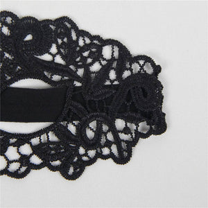 QUEEN LINGERIE - MSCARA DE RENDA PRETA
