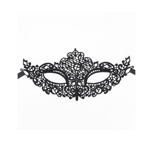 Queen Lingerie - Máscara de Renda Preta Modelo 1