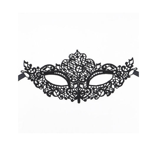 Queen Lingerie - Máscara de Renda Preta Modelo 1