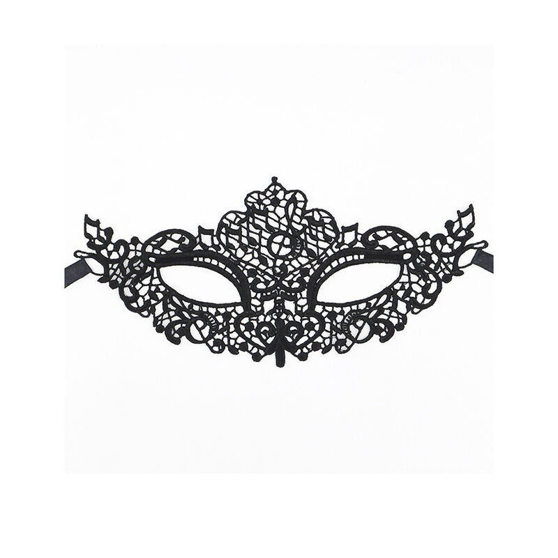 Queen Lingerie - Máscara de Renda Preta Modelo 1