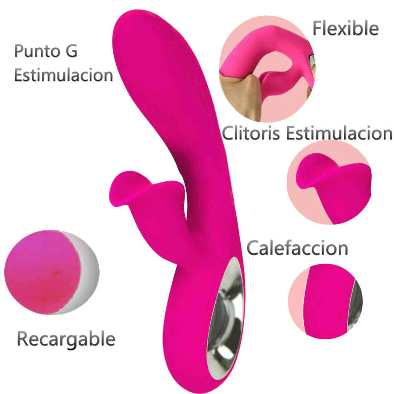 Armony - Vibrador Daro e Estimulador de Anel de Puxao Fúcsia