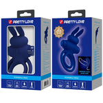 Pretty Love - Darey Anel Vibrante Duplo Coelho Azul