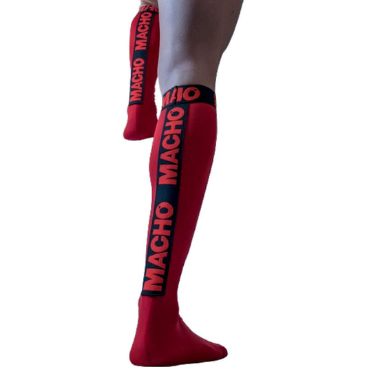 Macho - Medias Finas Talla Única Rojo